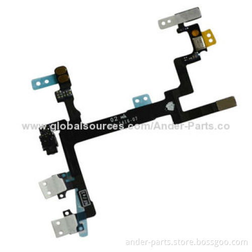 Wholesale mobile phone flex cables, high quality power on/off for iPhone 4/4S/5/5S/5C